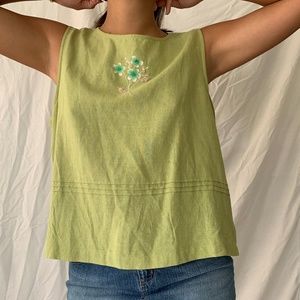 green boxy tank